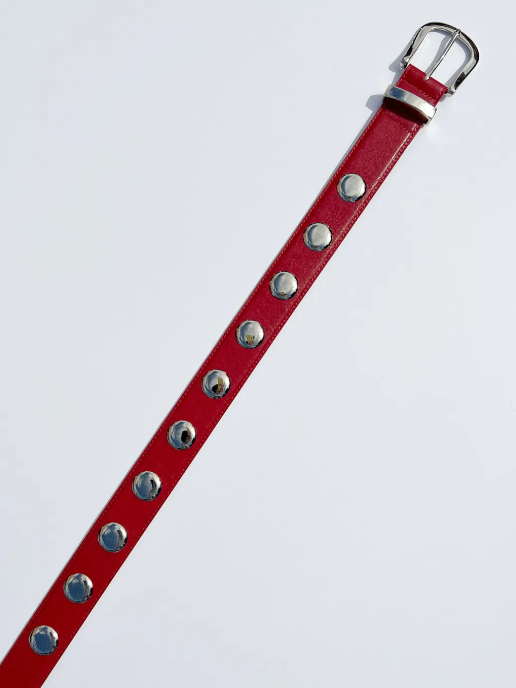 Emery Grommet Belt - Scarlet