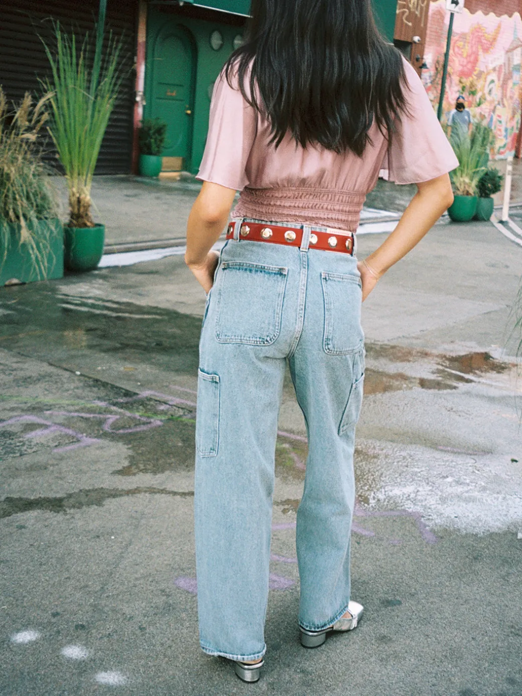 Emery Grommet Belt - Scarlet