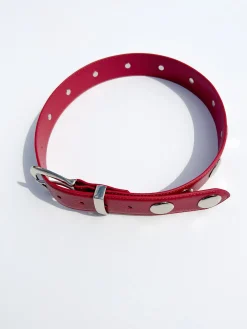 Emery Grommet Belt - Scarlet