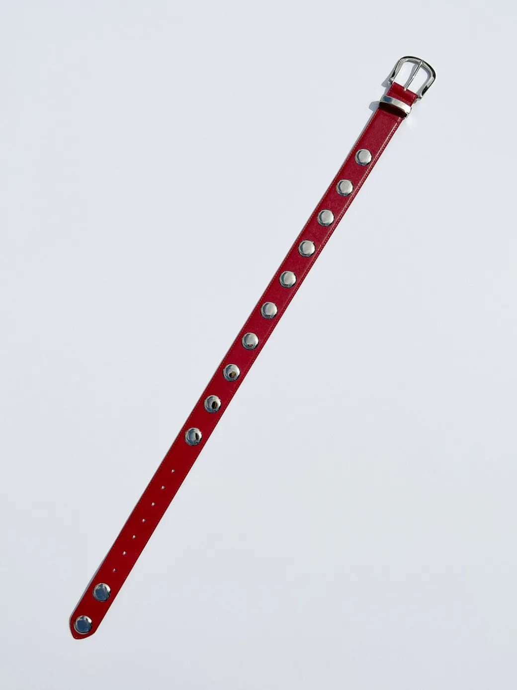 Emery Grommet Belt - Scarlet