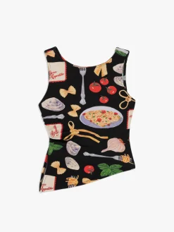 Erin Tank - Buon Appetito Black