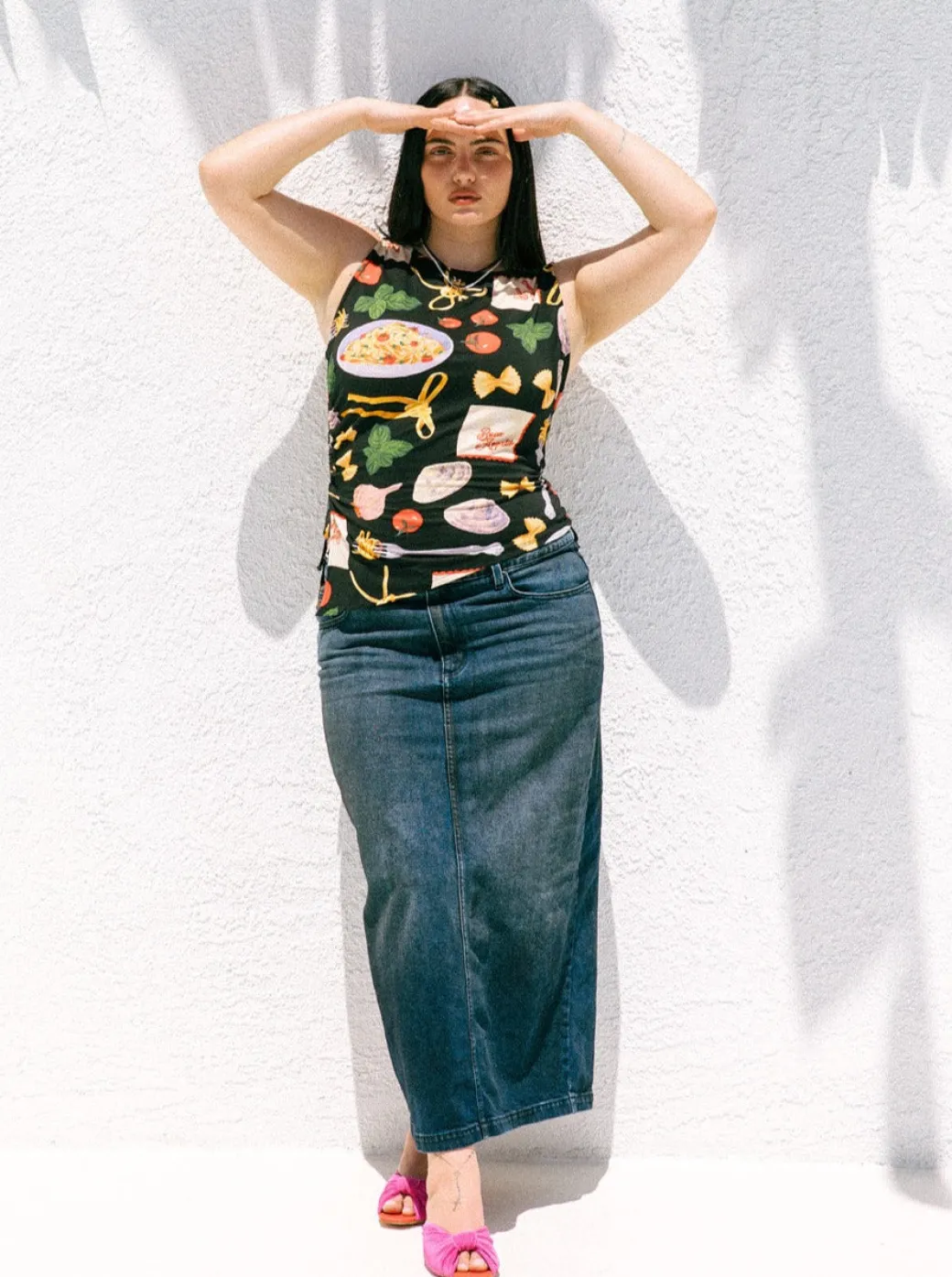 Erin Tank - Buon Appetito Black
