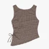 Erin Tank - Cocoa Plaid