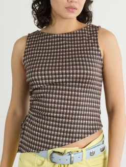 Erin Tank - Cocoa Plaid