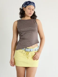 Erin Tank - Cocoa Plaid
