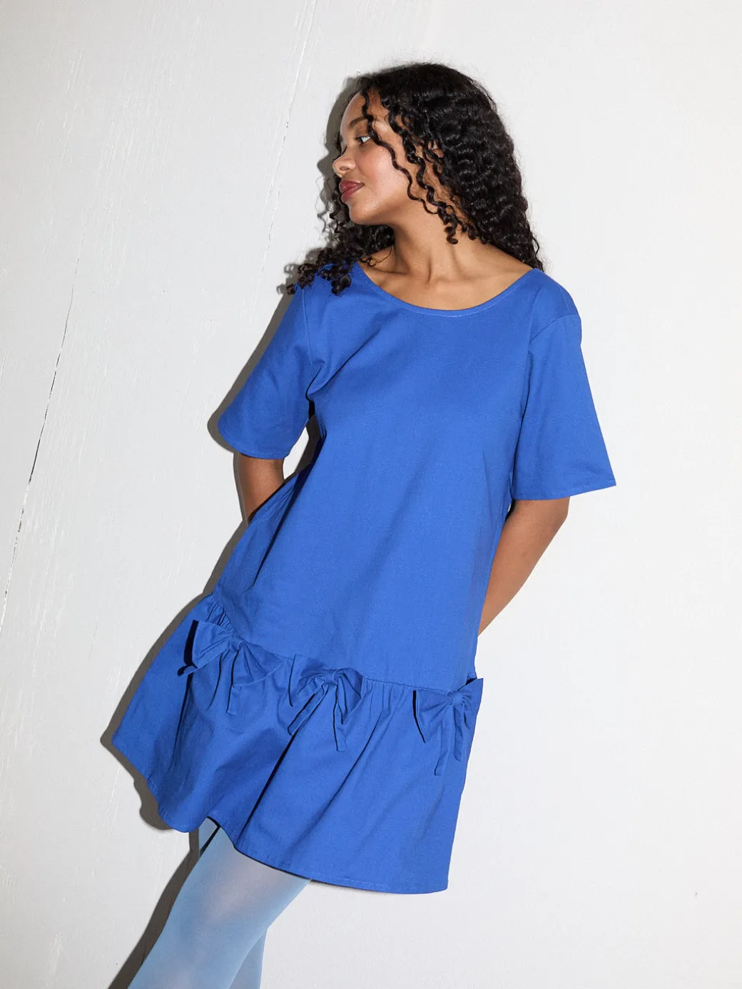 Esme Babydoll Dress - Cobalt