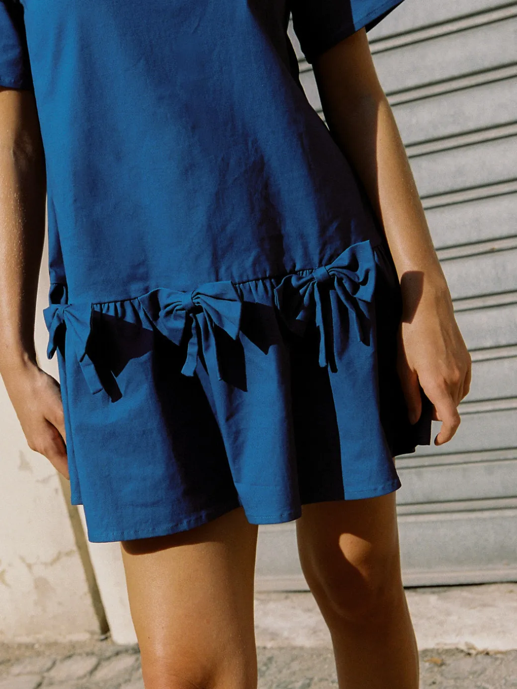 Esme Babydoll Dress - Cobalt