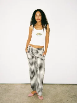 Estelle Pant - Black Gingham