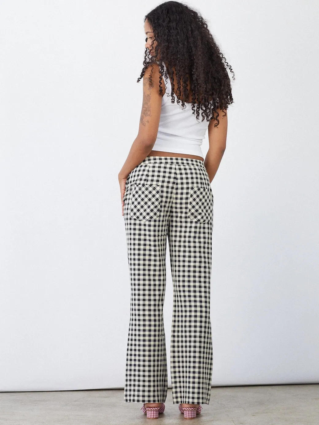 Estelle Pant - Black Gingham