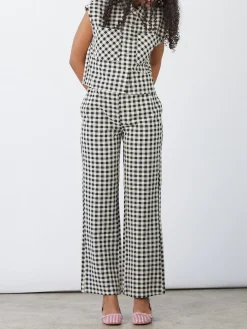 Estelle Pant - Black Gingham