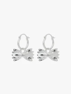 Farfalle Hoops - Silver