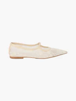 Fleur Lace Flat - Ivory
