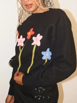 Fleur Sweater - Black