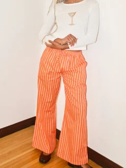 Gabrielle Pants - Pink u0026 Orange