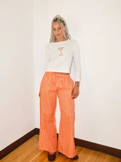 Gabrielle Pants - Pink u0026 Orange