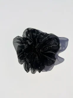 Giant Organza Scrunchie - Black