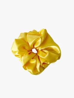 Giant Satin Scrunchie - Daffodil