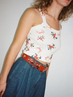 Harley Pointelle Tank - Pointelle Bouquet