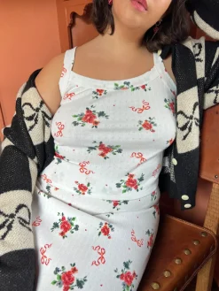 Harley Pointelle Tank - Pointelle Bouquet
