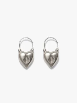 Heart Earrings - Silver
