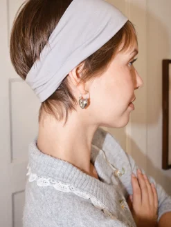 Heart Earrings - Silver