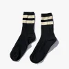 Her Varsity Sock - Black
