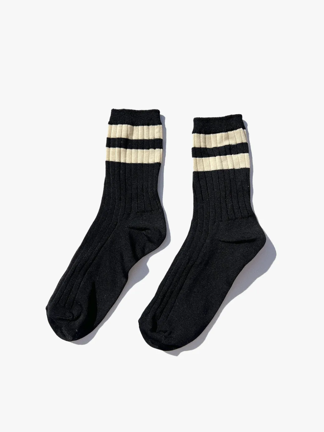 Her Varsity Sock - Black