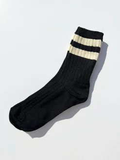 Her Varsity Sock - Black