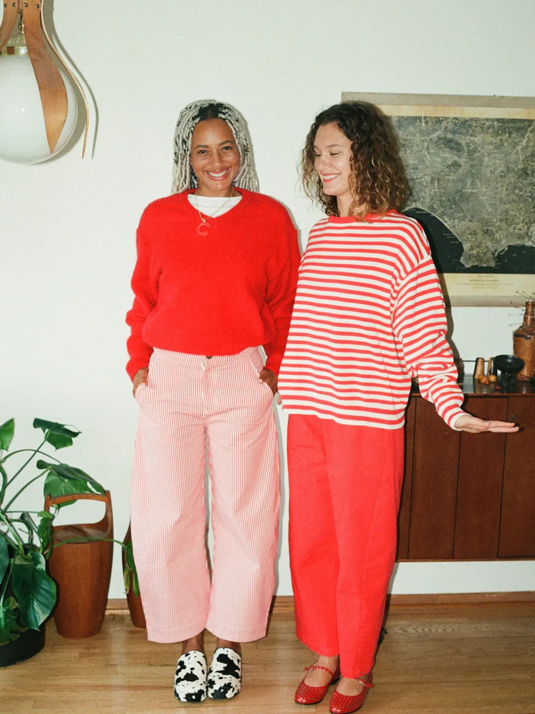 "I Can't Believe it's Not Vintage" Crewneck - Red Stripe