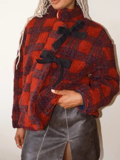 Ingrid Borg Jacket - Red Plaid