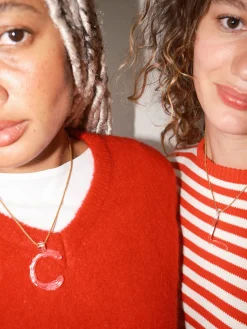 Initial Necklace - Clear