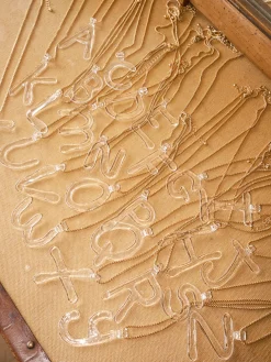 Initial Necklace - Clear