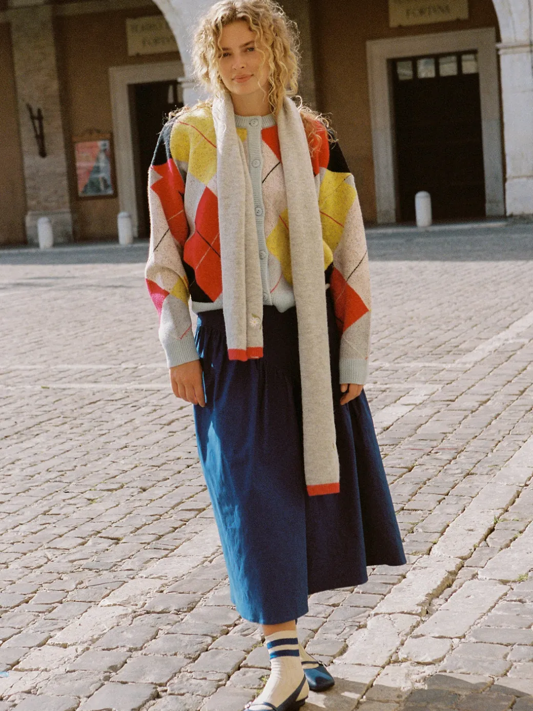 Katie Scarf - Strawberry Vine