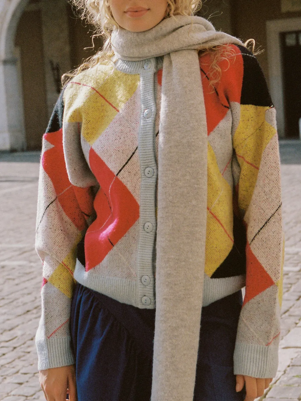Katie Scarf - Strawberry Vine