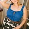 Kira Top - Cobalt