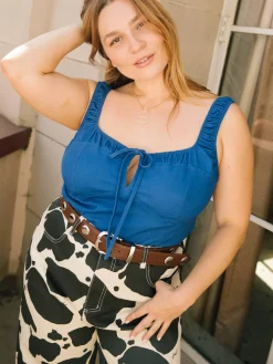 Kira Top - Cobalt