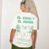 Él Vino Y Él Adiós T-Shirt - White u0026 Green