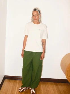Él Vino Y Él Adiós T-Shirt - White u0026 Green