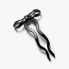 Large Bow Hairpin - Black