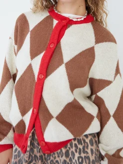 Lauda Cardi - Brown Argyle