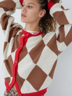 Lauda Cardi - Brown Argyle