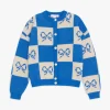 Lauda Cardi - Navy Bow Check
