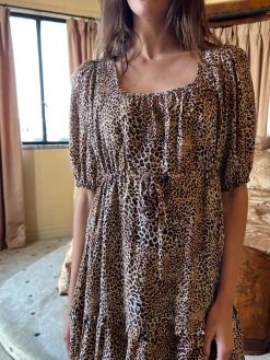 Leila Mini Dress - Leopard