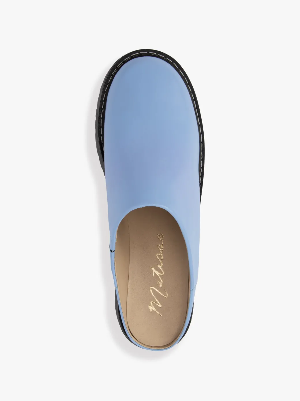 Lena Chunky Mule - Alice Blue