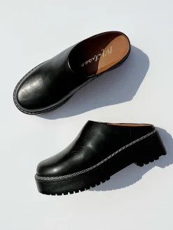 Lena Chunky Mule - Black