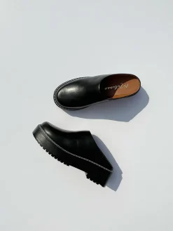 Lena Chunky Mule - Black