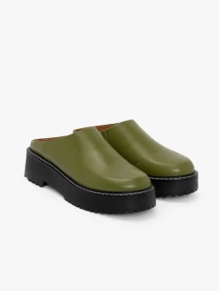 Lena Chunky Mule - Olive