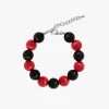 Lola Beaded Bracelet - Red/Black