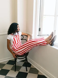 Lucy Overall - Pomodoro Stripe