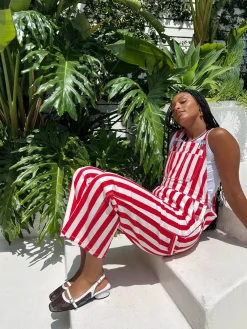Lucy Overall - Pomodoro Stripe